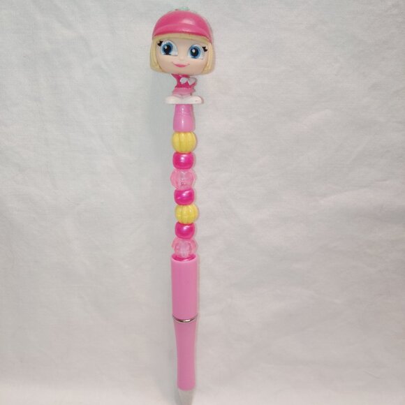 Disney Doorable- Taffyta Muttonfudge- Handmade Beaded Pen  Wreck-It Ralph - Picture 1 of 2